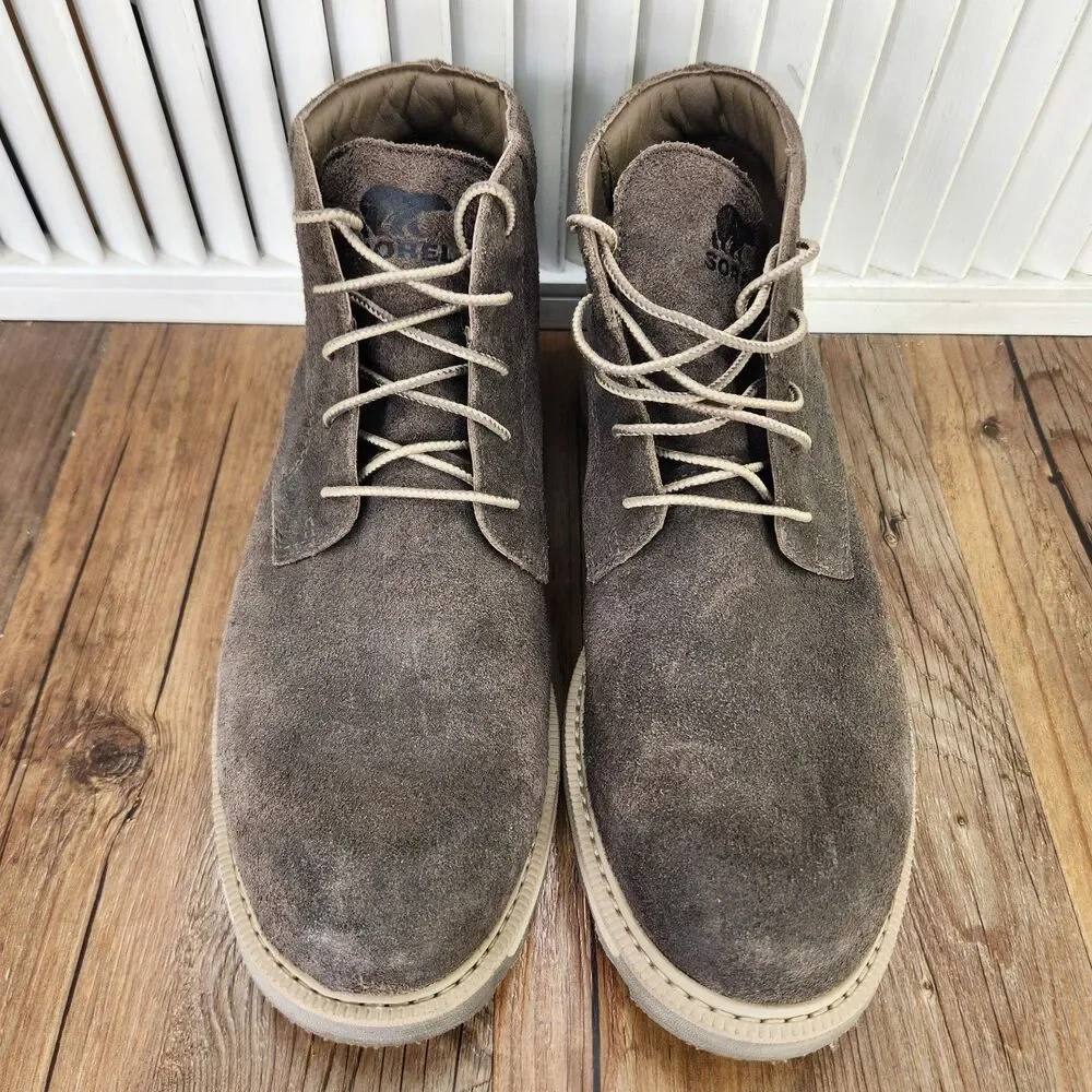 Sorel Madson II Waterproof Chukka Boots Mens Sz 9.5 Brown Suede Outdoors Hiking